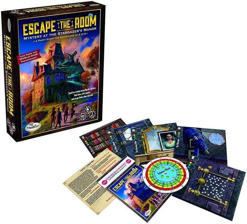 ThinkFun Escape the Room Stargazer's Manor - A Thrilling Escape Room Game in a Box for Ages 10 and Up | Enhances Logical Reasoning | Perfect for Family Game Night | Ideal Gift for Puzzle Lovers