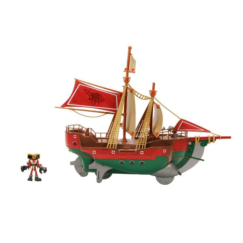 Sonic Prime Angel's Voyage Ship Playset 23 Pieces Pirate Ship Knuckles Cannons