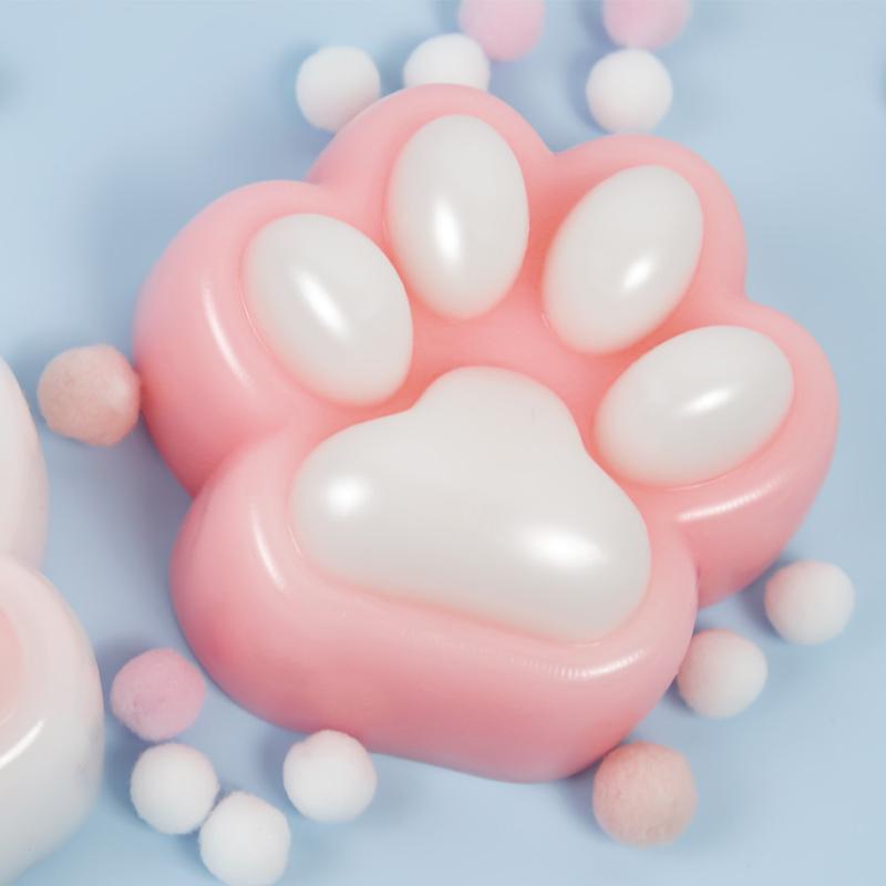 2025 Sticky Cat Paws Taba Squishy Stress Relief Toys Cute Unique Gift for Kids and Adults Taba Squishy Squeeze Toys Slow Rebound Toy, Hamster Cat Claw Pinch Toy