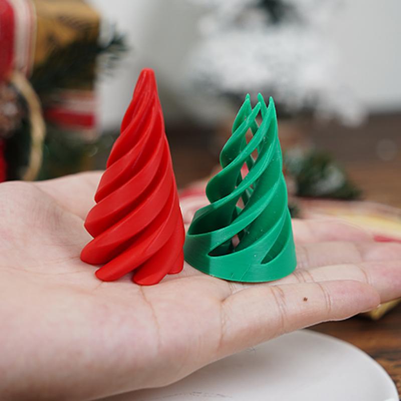 Impossible Pyramid Passthrough Sculpture 3D Printed Spiral Cone Fidget Toy ,Christmas tree, Infinity Spiral Tree, 3D Christmas