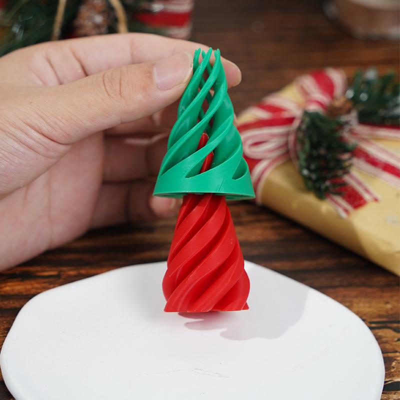 Impossible Pyramid Passthrough Sculpture 3D Printed Spiral Cone Fidget Toy ,Christmas tree, Infinity Spiral Tree, 3D Christmas