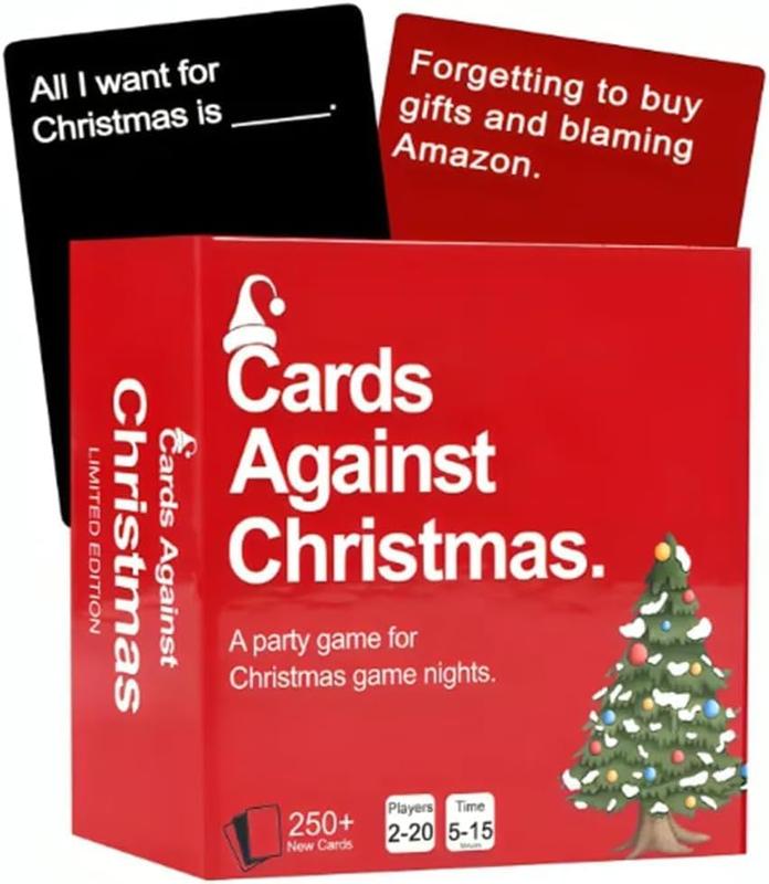 Cards Against Christmas - A Party Cards Game for Christmas Game Night, 2024 Christmas Friendly Feud Game - The Hilarious Party Game, Family Games,Party Cards Game