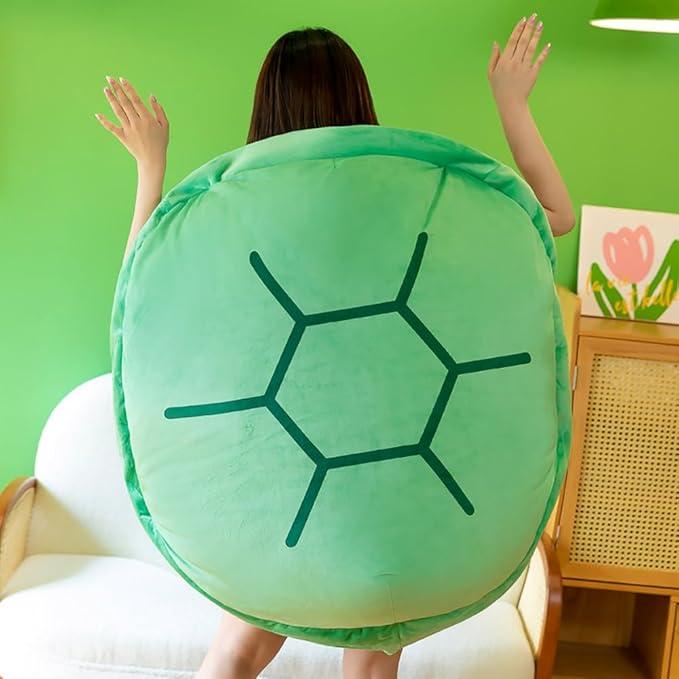 40 in Giant Wearable Turtle Shell Pillow-Funny Big Wearable Turtle Plush-Creative Halloween Dress Up,Cuddly Christmas Turtle Gifts for Girls Boys