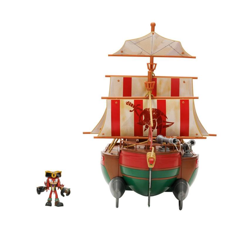 Sonic Prime Angel's Voyage Ship Playset 23 Pieces Pirate Ship Knuckles Cannons