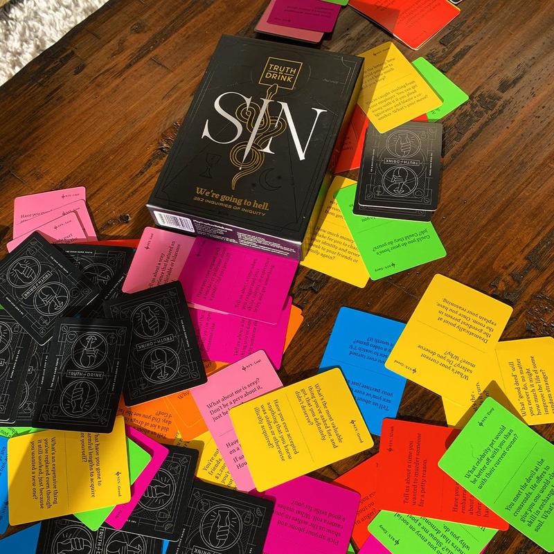 Truth or Drink: Sin | Guilty Pleasures Card Game by Cut