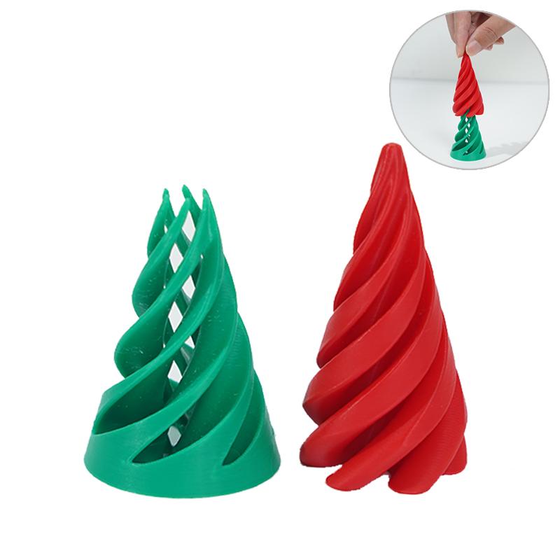 Impossible Pyramid Passthrough Sculpture 3D Printed Spiral Cone Fidget Toy ,Christmas tree, Infinity Spiral Tree, 3D Christmas