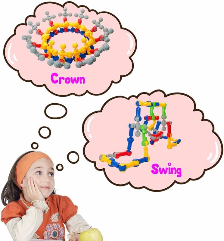 Building Toys for Kids, STEM Toys for Boys and Girls, Interlocking Playset for Age 3+, Kids Creative Kit (110 PCS)