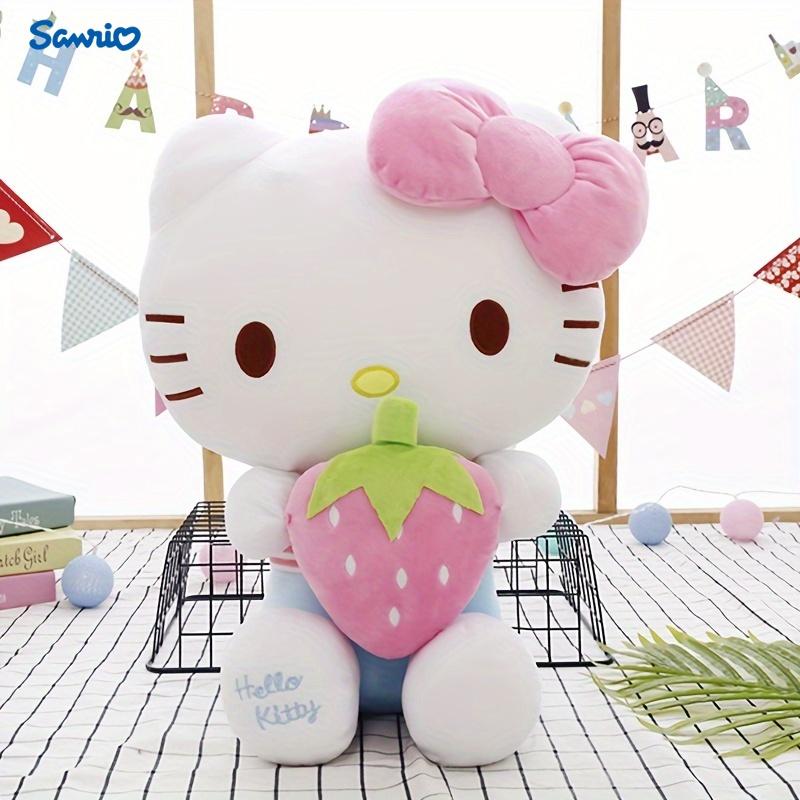 Hello Kitty Strawberry Plush Toy - Super Soft, Embracing, And Cute - Perfect for Birthday, Christmas, Party, And Valentine's Day Decorations Or Warm Gifts