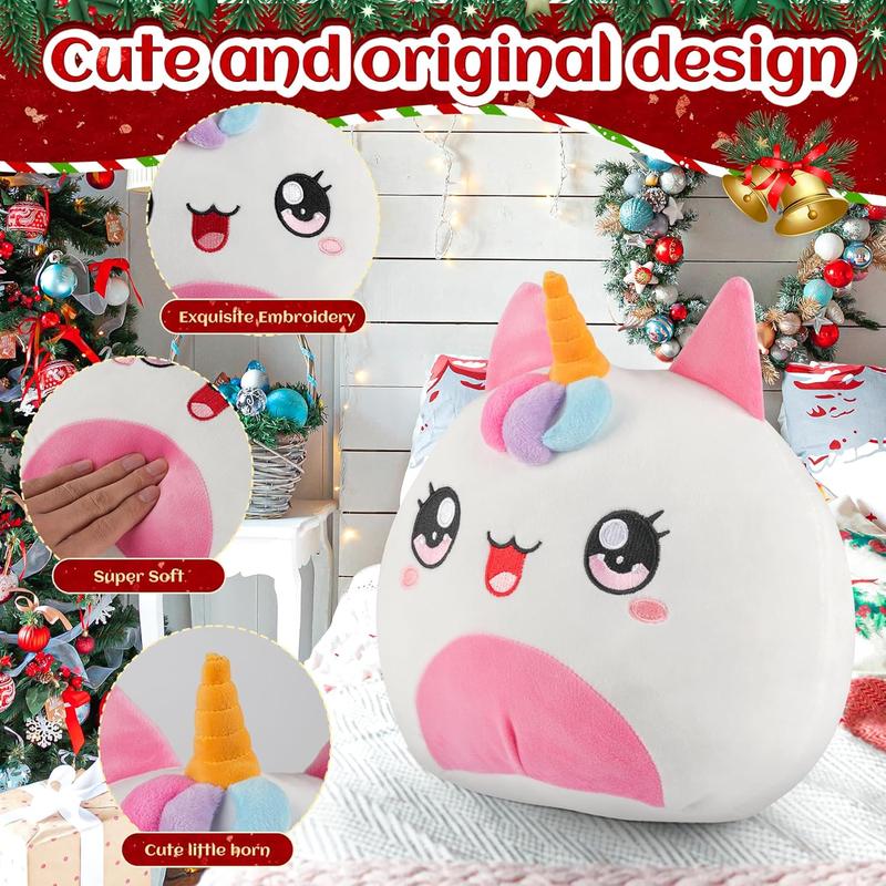 Christmas gift Unicorn Plush Pillow Toy - Perfect Unicorn Gifts for Girls Ages 8, Christmas Stocking Stuffers and Birthday Gifts Kids