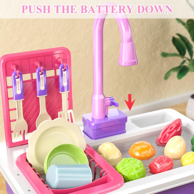 Electric Water Circulation Kitchen Sink Toy Christmas Toy Gift Role Playing