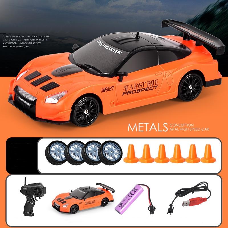 RC Drift Car 1:24 Scale 4WD Led Headlights High Speed Gift Set Boys Girls Game Remote Control