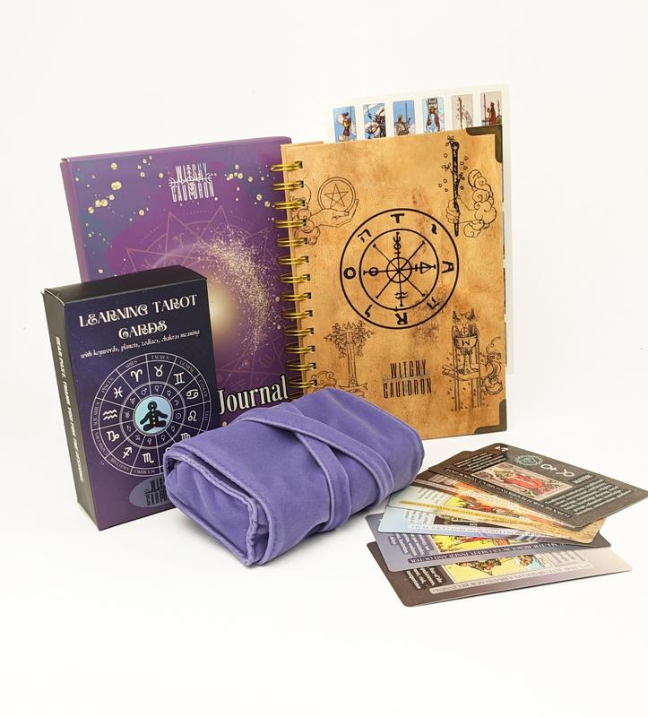 Tarot Learning Set for Beginners with Journal and Holder - Lavender