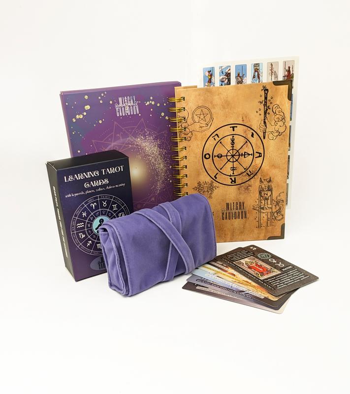 Tarot Learning Set for Beginners with Journal and Holder - Lavender