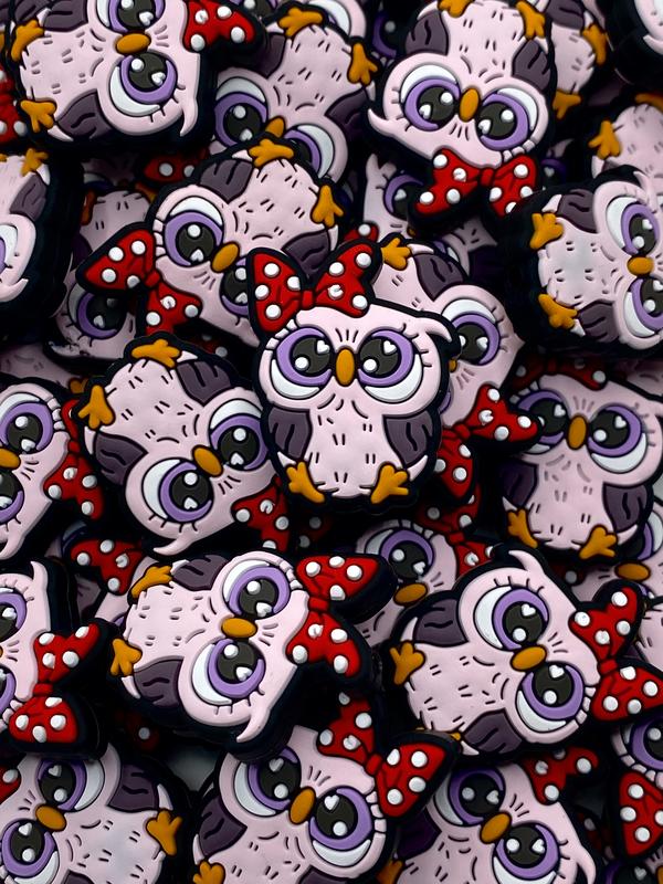 I'm A Hoot Silicone Focal Beads | Owl Beads | Animal Beads | Cute Beads