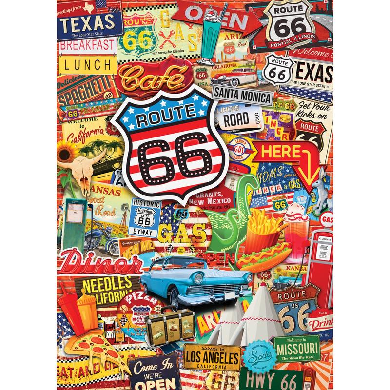 MasterPieces - World's Smallest - Route 66 1000 Piece Jigsaw Puzzle