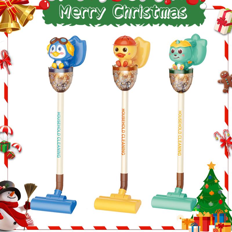 Southern toys 3 in 1 Household Kids Cartoon Vacuum Cleaner,kitchentools for kids,pretend play sets for girls,Toddler Toy Vacuum Cleaner Cleaning Set for kids,With Music, Lights and Pretend Play,Cartoon Themes,Christmas gifts for kids