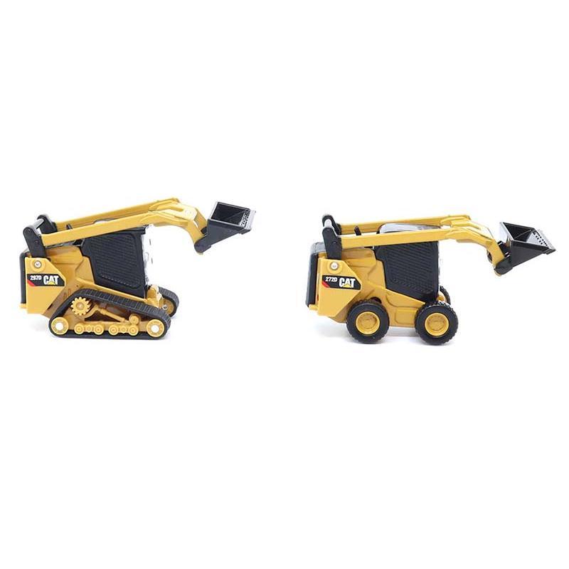 CAT Caterpillar 272D2 Skid Steer Loader & CAT 297D2 Compact Track Loader Twin Pack 1:64 Scale Model - Diecast Masters 84647CS