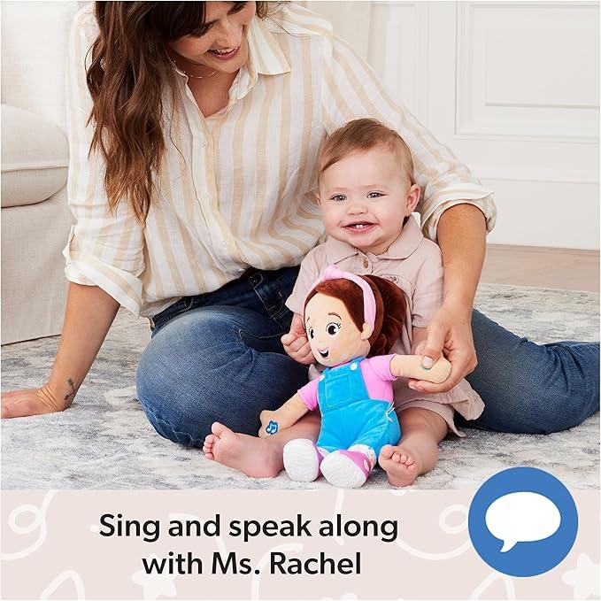 Rachel Doll Talks andSings, 12 Inch Interactive Musical Toywith  Songs and Phrases, Kids ToyGift for Boys and Girls Ages 6 Months to 3+