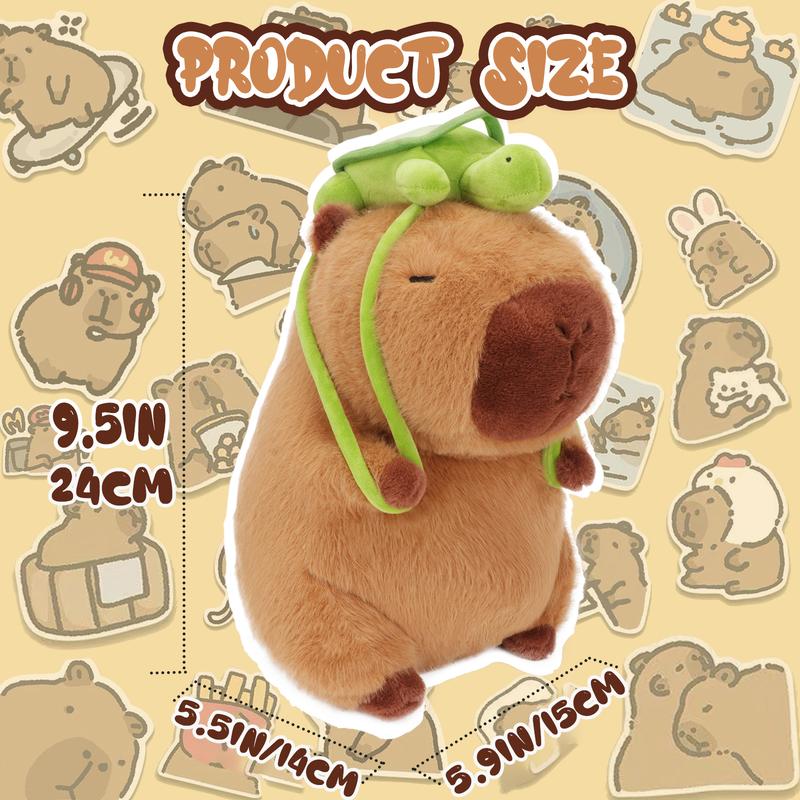 Cute Capybara Stuffed Animal, Capybara Plush Toy, Kawaii Capybara Plush, Hamburger Capybara Stuffed Animal, Hamburger Capybara Plush Toy, Cute Stuffed Animal Cute Animal Pillow stuffed animals