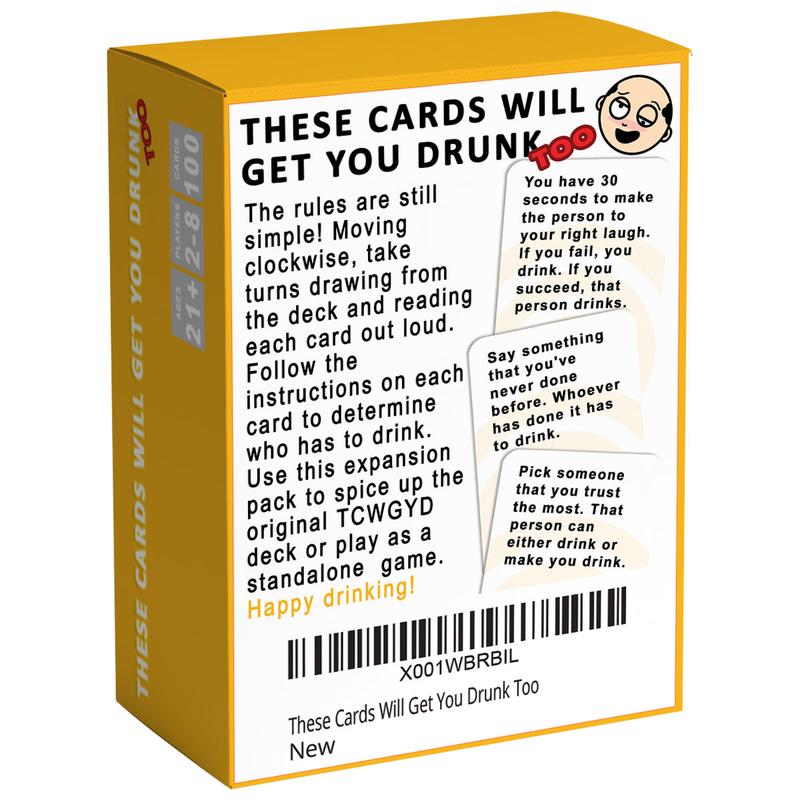 These Cards Will Get You Drunk Too [Expansion] - Fun Adult Drinking Game for Parties