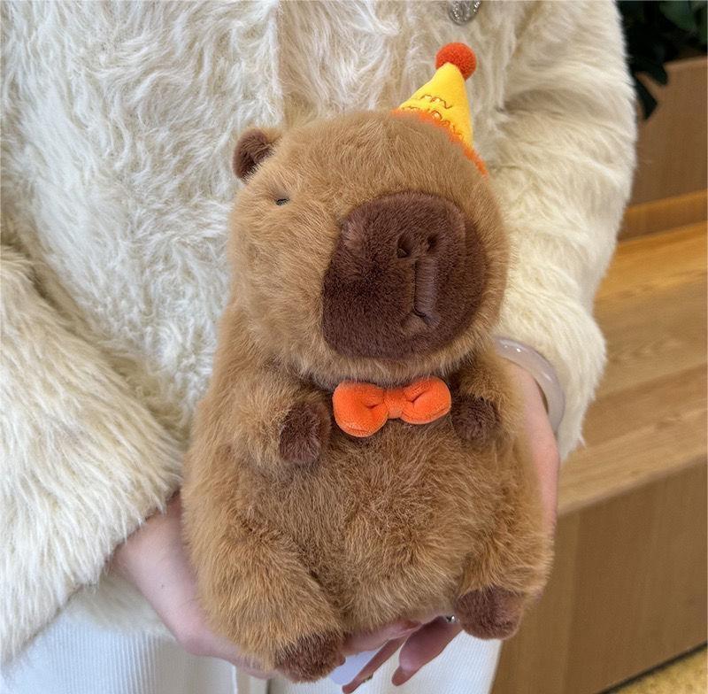 Cute Capybara Stuffed Animal, Capybara Plush Toy, Kawaii Capybara Plush, Hamburger Capybara Stuffed Animal, Hamburger Capybara Plush Toy, Cute Stuffed Animal Cute Animal Pillow stuffed animals