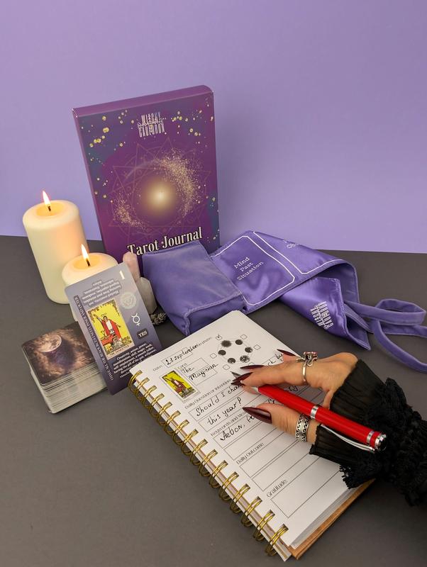 Tarot Learning Set for Beginners with Journal and Holder - Lavender