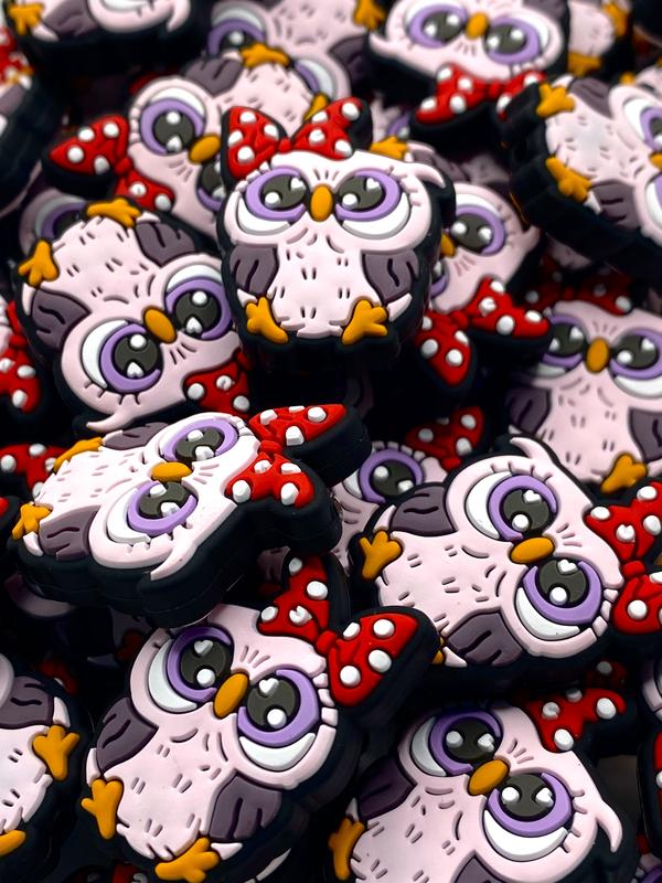 I'm A Hoot Silicone Focal Beads | Owl Beads | Animal Beads | Cute Beads