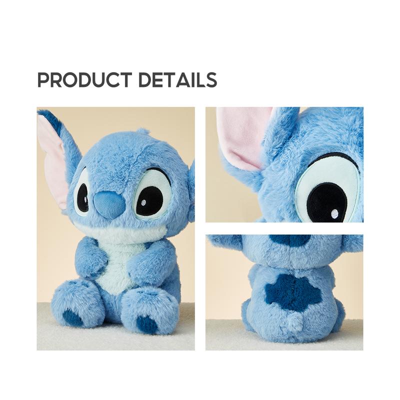 Disney Series Stitch Doll Basic Type 100% Authentic Medium Sitting Figure Stitch Pooh Plush Doll Ornament Cute Gifts