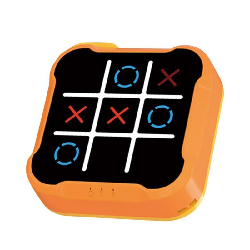 Tic Tac Toe Game, 3 in 1 Handheld Puzzle Game Console, Portable Travel Games for Car Ride, Board Games for Adults