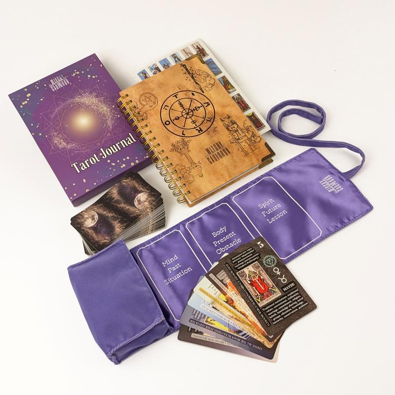 Tarot Learning Set for Beginners with Journal and Holder - Lavender