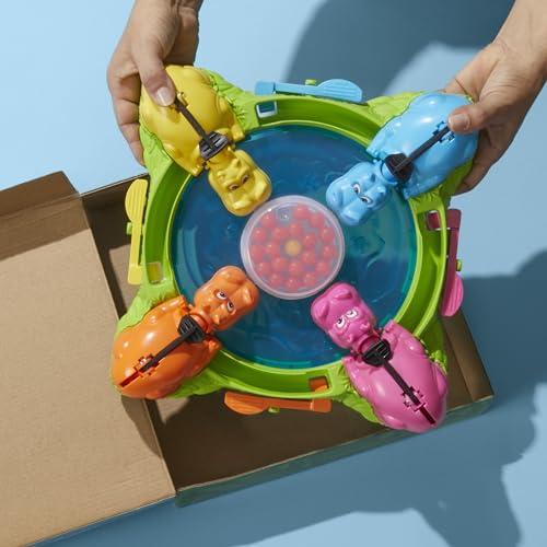 Hungry Hungry Hippos Game for Preschoolers | Instant Marble Relaunch, Easy Set-Up & Storage| Ages 4 and Up | 2 to 4 Players | Kids Games