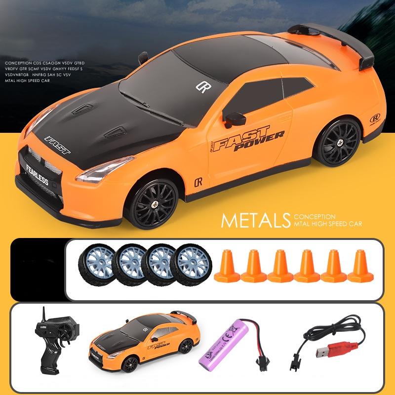 RC Drift Car 1:24 Scale 4WD Led Headlights High Speed Gift Set Boys Girls Game Remote Control