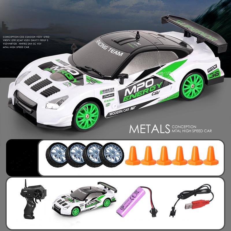 RC Drift Car 1:24 Scale 4WD Led Headlights High Speed Gift Set Boys Girls Game Remote Control