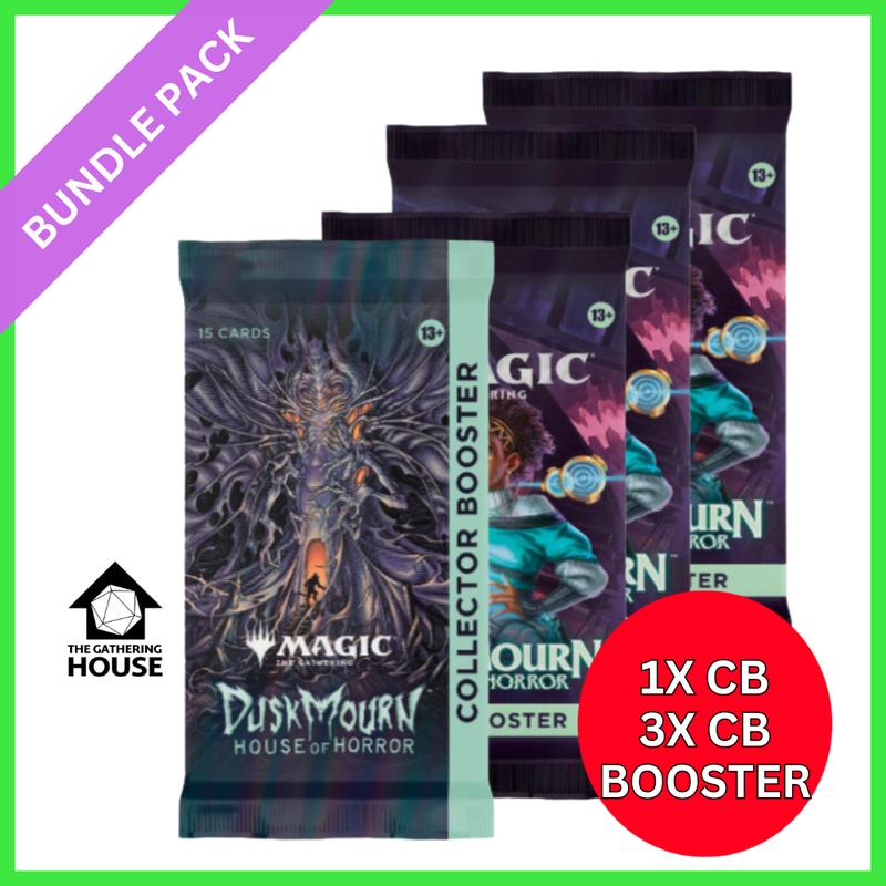 1x CB & 3x Play  2x CB & 6x Play - Duskmourn: House of Horror - Combo Pack - (DSK)  - Magic the Gathering (Pre-sale - arrive no earlier than 9 20)