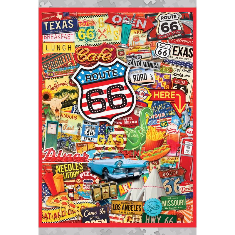 MasterPieces - World's Smallest - Route 66 1000 Piece Jigsaw Puzzle