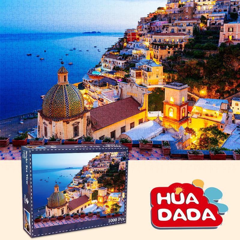 Huadada jigsaw Puzzles for Adults, 1000 pieces of home décor creative gifts, adults and children, family interactive games, parents, grandparents brainstorming Buy 2 get 1 free