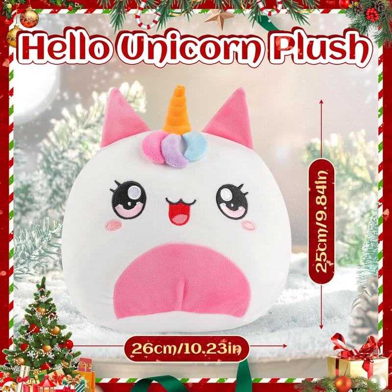 Christmas gift Unicorn Plush Pillow Toy - Perfect Unicorn Gifts for Girls Ages 8, Christmas Stocking Stuffers and Birthday Gifts Kids