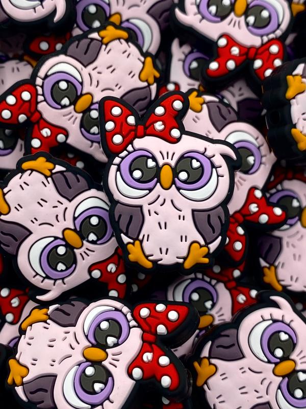 I'm A Hoot Silicone Focal Beads | Owl Beads | Animal Beads | Cute Beads