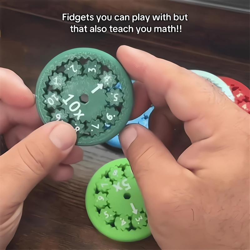 Math Fidget Spinner, Math Fact Fidget Spinners, Math Multiplication Fidget Spinner, Math Fidget Toy Multiplication, Division and Multiplication on One Fidget(Multiply Or Divide 9pcs)