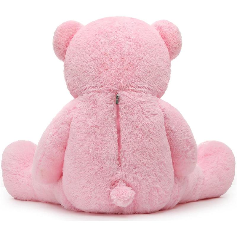 MorisMos Giant Teddy Bear Stuffed Animals Purple Plush Toy for Girlfriend Kids Christmas Valentine's Day Birthday (Pink, 47 Inches)