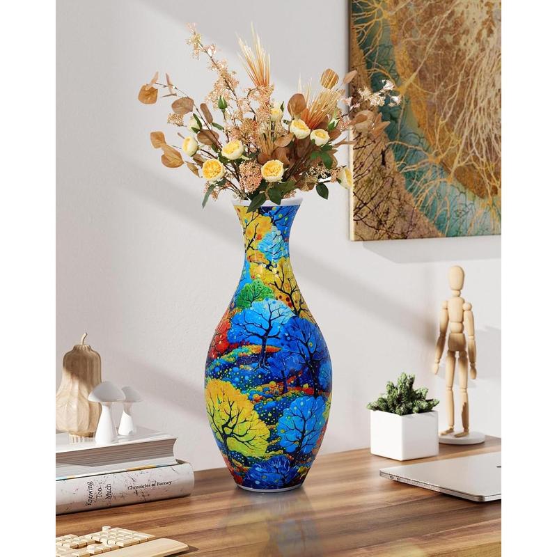 3D Puzzles for Adults, 160 Pieces 3D Puzzle Vase for Flowers, Unique Arts and Crafts for Adults, Unique Housewarning Gifts for Women & Men, Plastic Puzzle Vase for Home and Office Decor