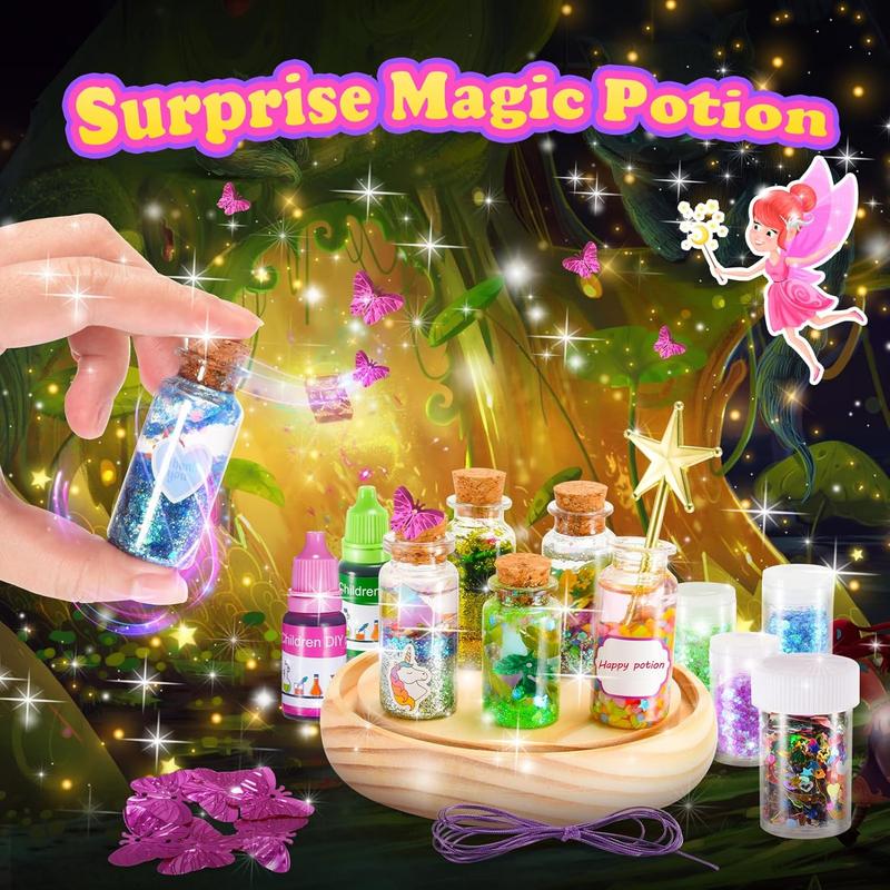 Christmas Gift Fairy Potion Kits for Kids, Magic Mix Kit Girl Toys Age 6-8 Years Old Arts & Crafts for Kids Ages 8-12 Christm