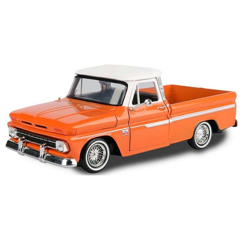 1966 Chevrolet C10 Fleetside Pickup – Copper Orange (Get Low) Diecast 1:24 Scale Model - Motormax 79034COP