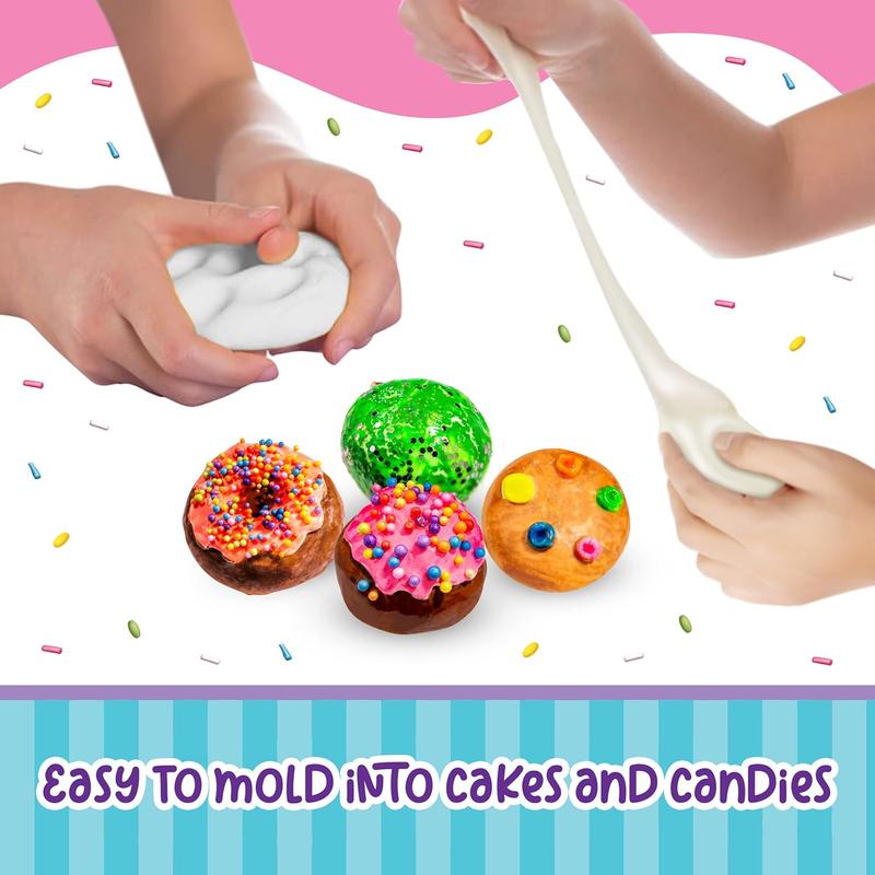 Cakes and Candies Cracklin' Clay Kit, Modeling Air Dry Clay & ASMR Toys Set for Sensory Fun, Great Birthday  s Art Gift