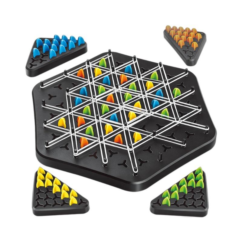 Cross-border Triangular Chain Board Game: Desktop Educational Toy for Family and Parent-Child Interaction - Enhance Logical Thinking and Intelligence