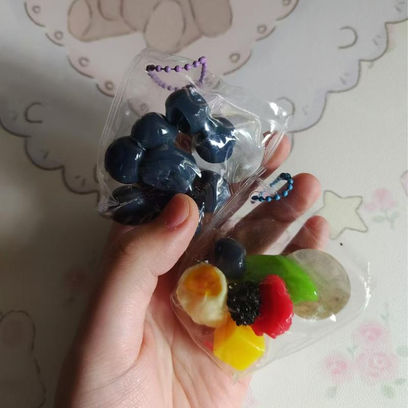  2Pack stress relief toys a bag of blueberries or a bag of mixed fruits