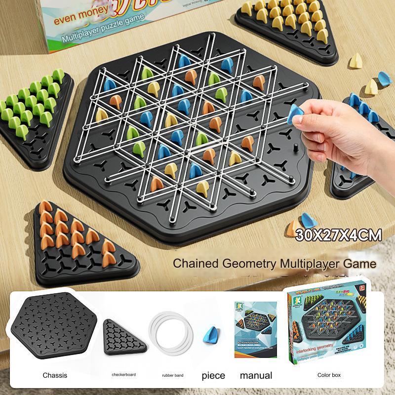 Cross-border Triangular Chain Board Game: Desktop Educational Toy for Family and Parent-Child Interaction - Enhance Logical Thinking and Intelligence