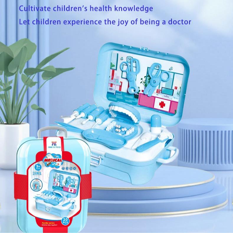 Super Smile Dentist Kit with Teeth and Dental Accessories Toy for Kids - Castle Doctor Kit for Boys and Girls Birthday Gift