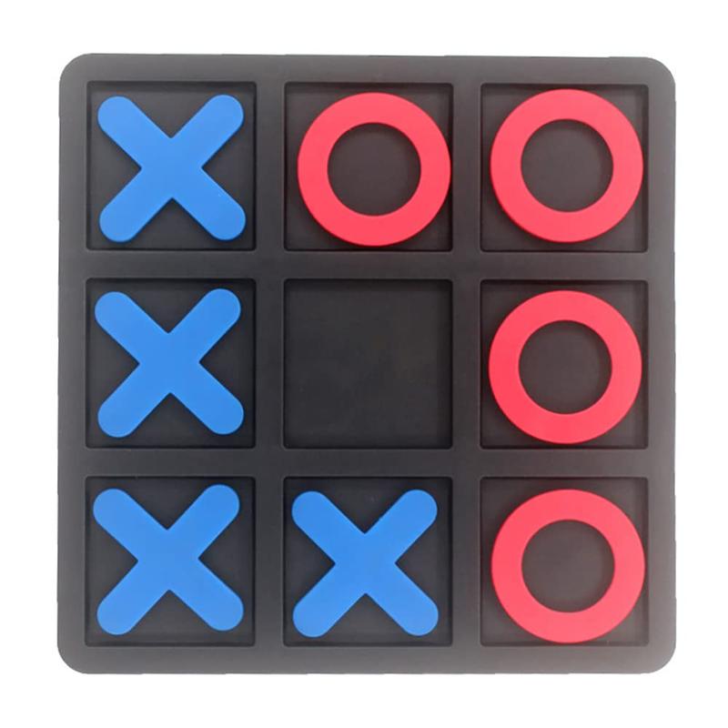 Tic Tac Toe Board Game,Family Game, Classic Board Game, Classical Family Board Game,Children's Tic Tac Toe Game, Plastic Game, Board Size 15 X 15 cm