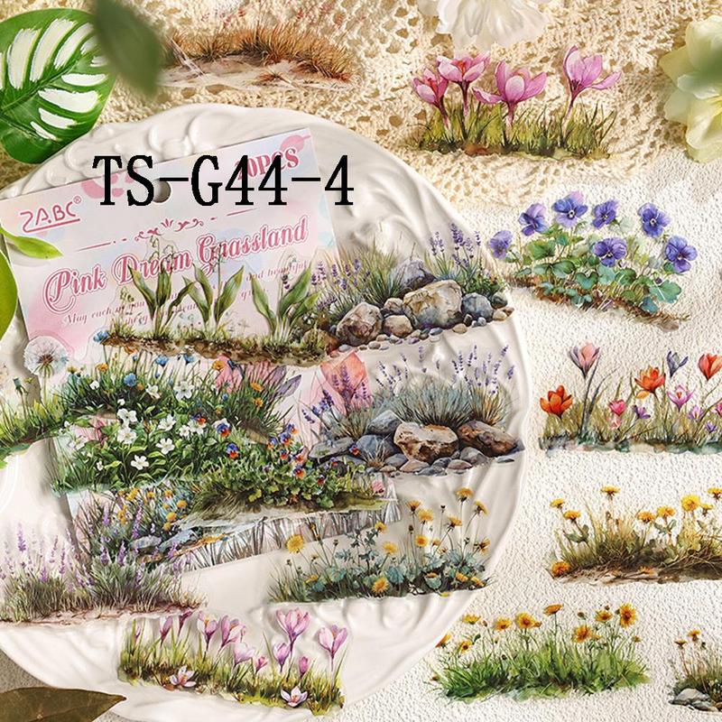 Plant & Flower Pattern Sticker, 20pcs pack Scrapbooking & Stamping Sticker, DIY Decorative Sticker for Scrapbooking & Journal Making, Christmas Gift